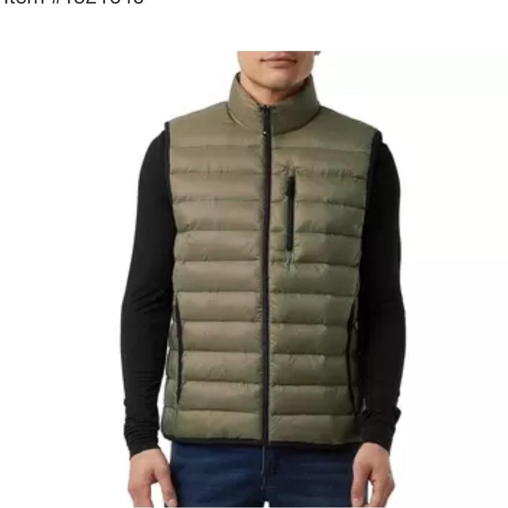 32 Degrees Men's Quilted Vest - Green